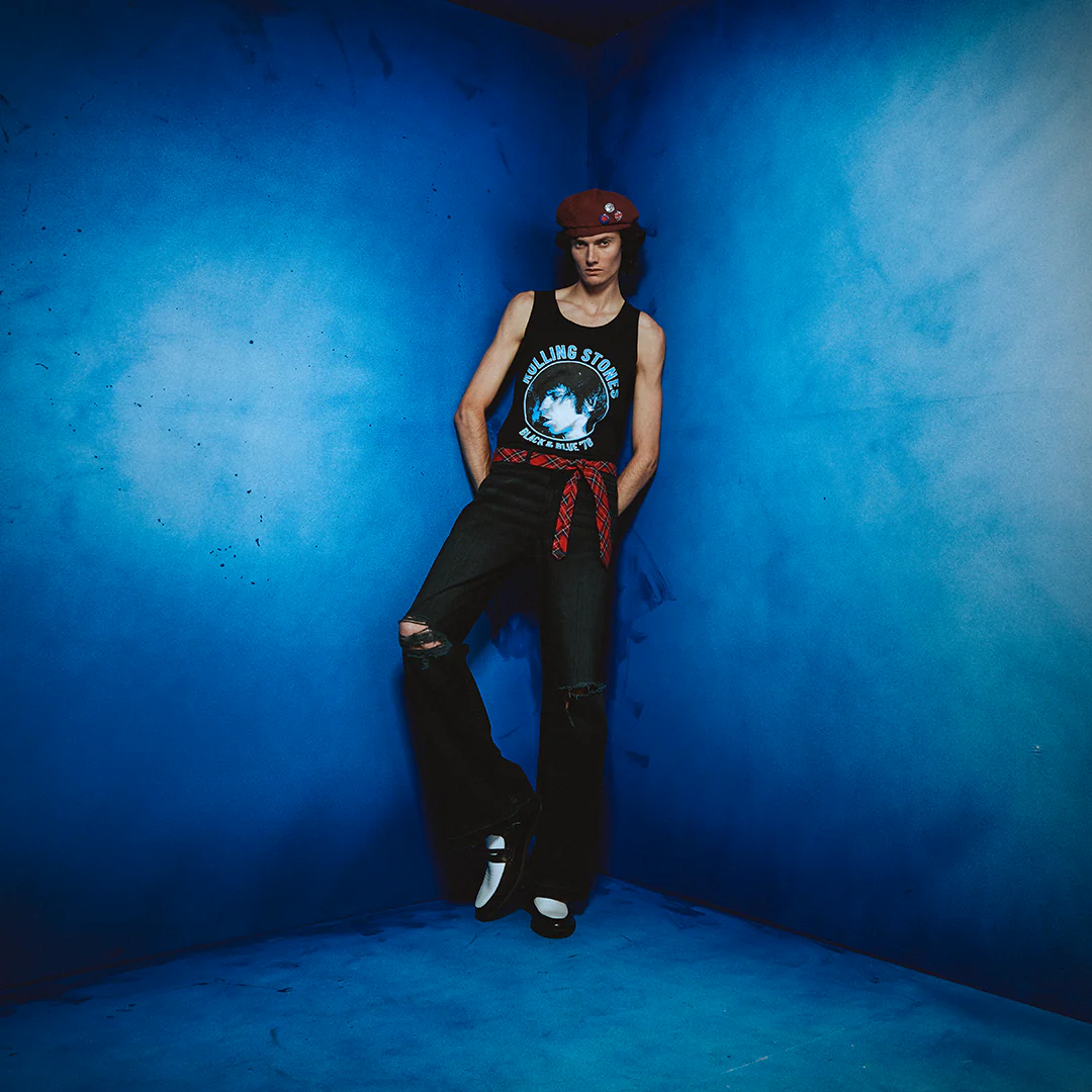 Black and Blue Keith Richards Vest - Image 3