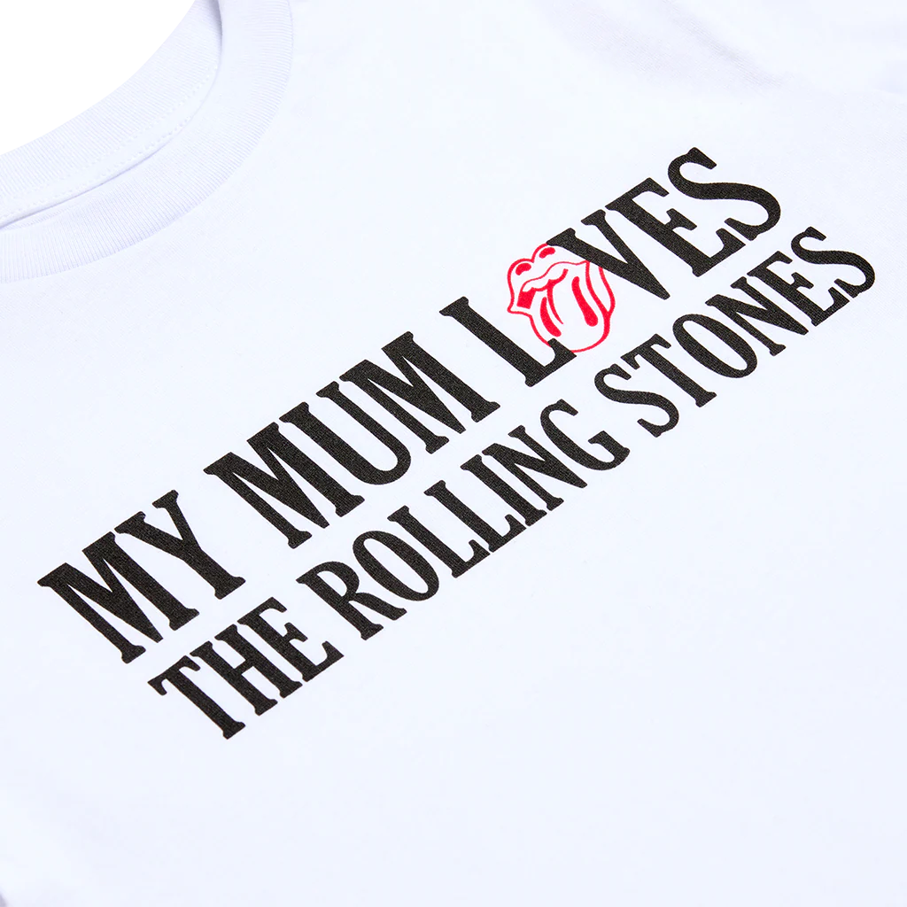 Kids My Mum Loves The Rolling Stones Kids White T-Shirt - Image 3