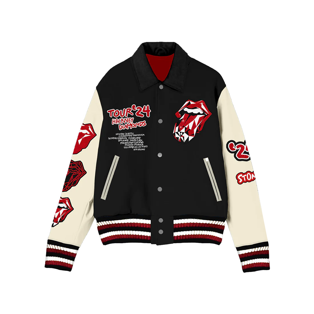 Limited Edition Numbered Hackney Diamonds Varsity Jacket