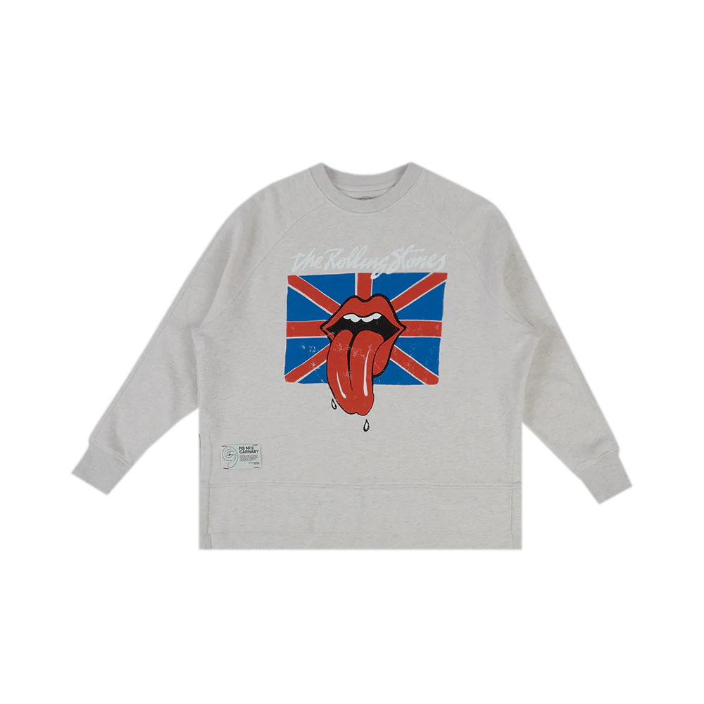 Retro 73 Stones Side Slit Crewneck