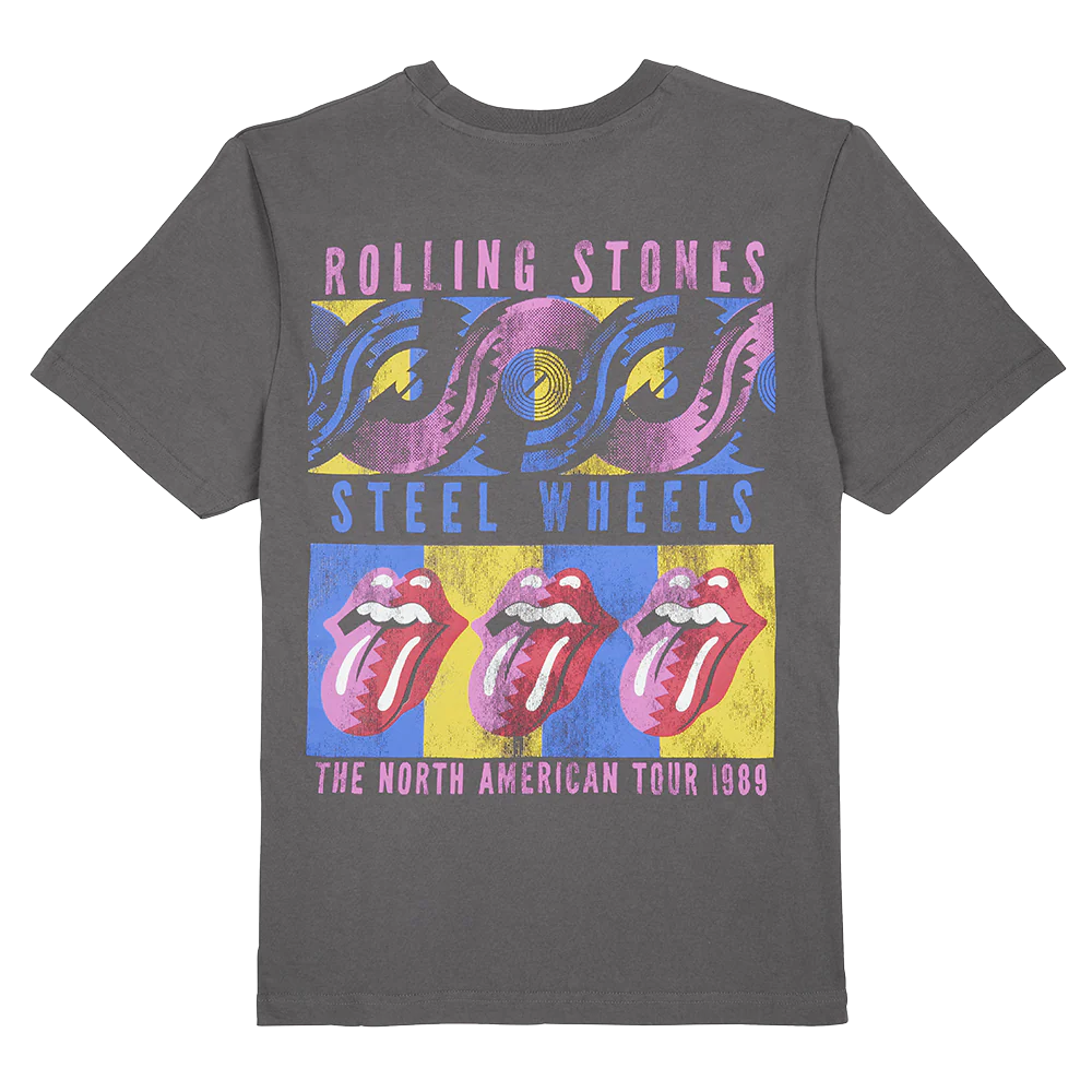 STEEL WHEELS NORTH AMERICAN TOUR 1989 T-SHIRT III - Image 2