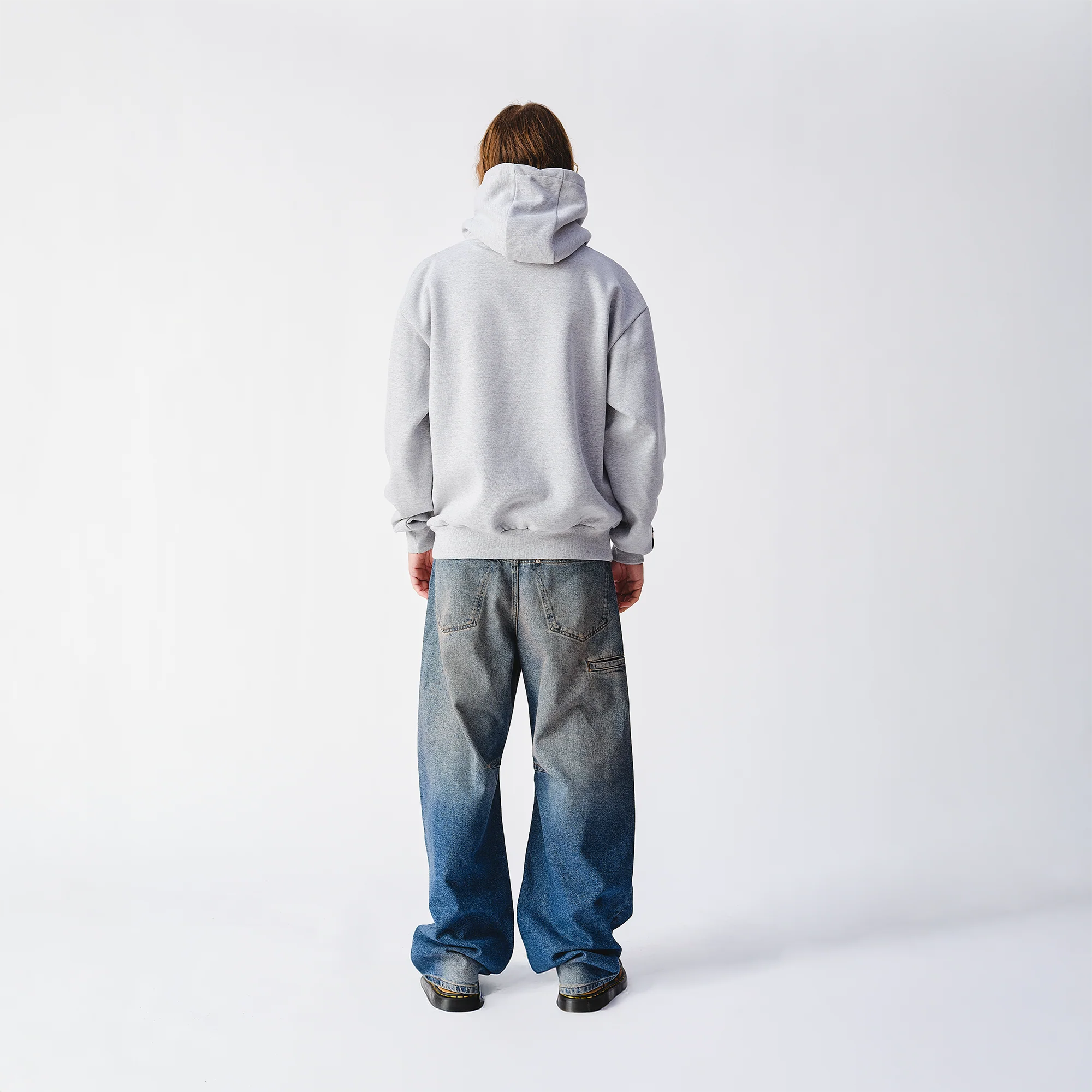 Street Fighting Man Newspaper Heather Grey Hoodie - Image 3
